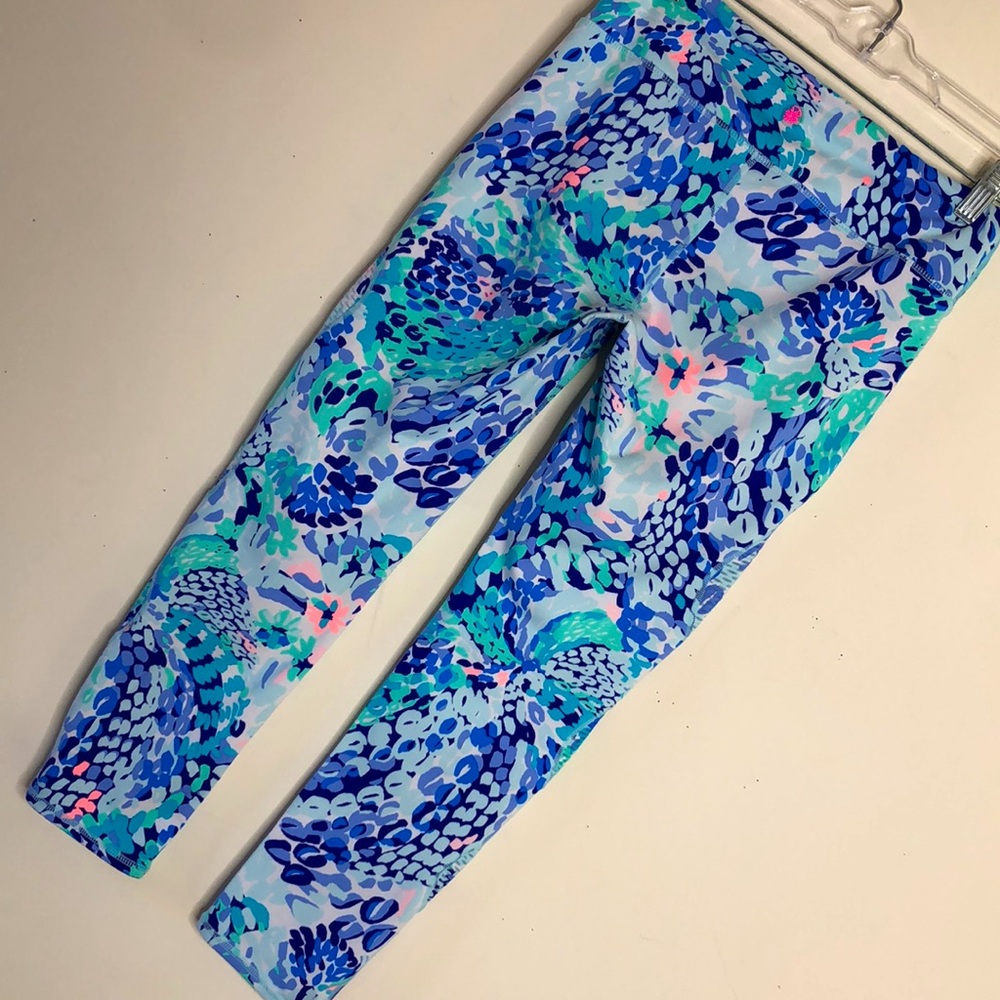 Lilly Pulitzer Blue Multi Coral Reef Print Leggings - Picture 2 of 11